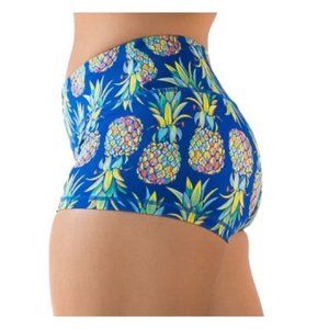 Feed Me Fight Me Pineapple Shorts Blue